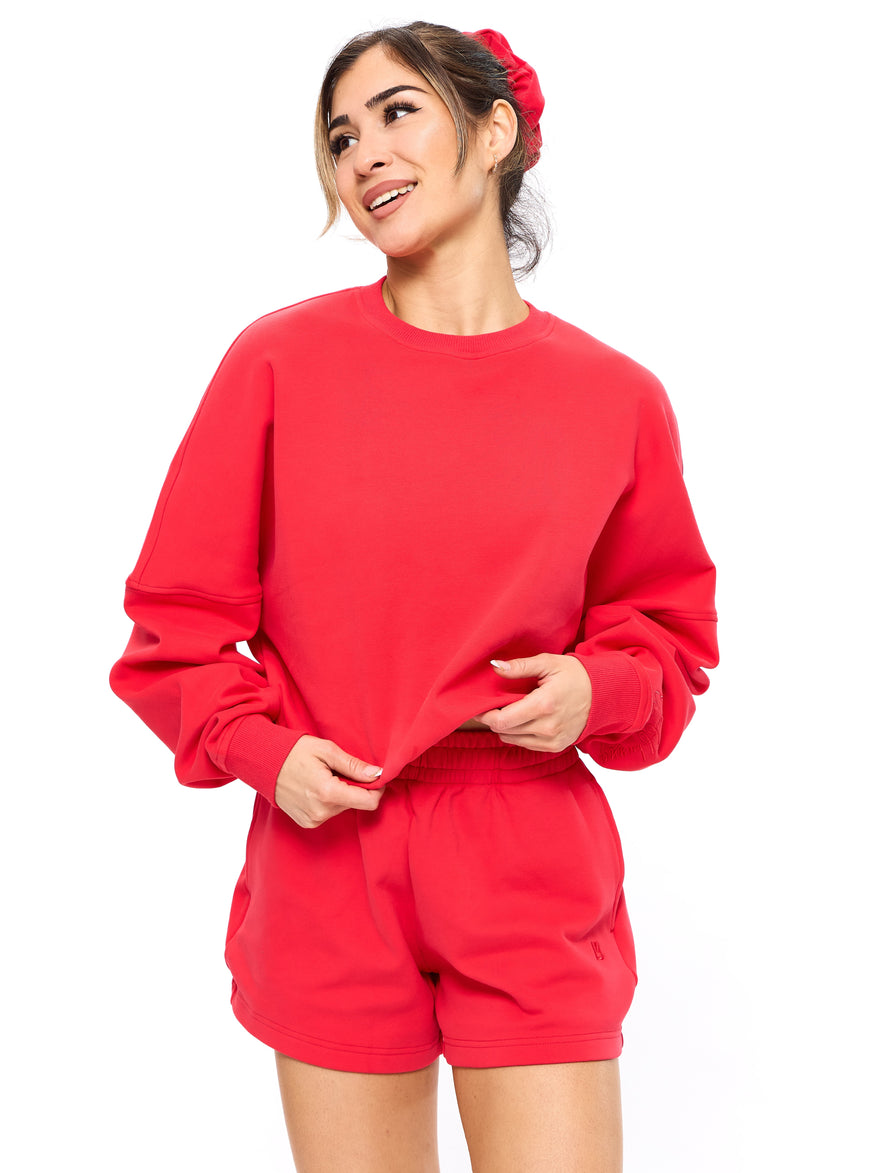 Story Cloud Pullover - Salsa Red