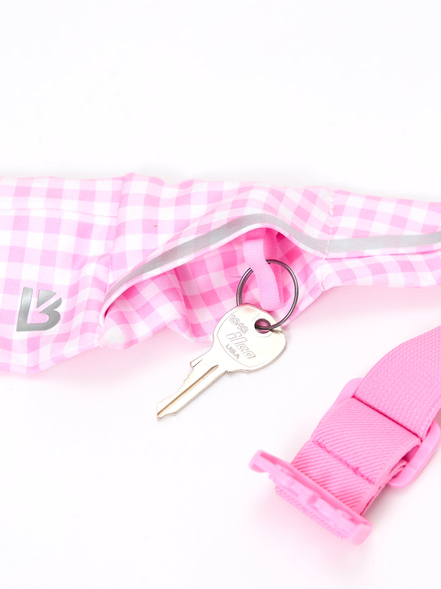 *PREORDER* Story Running Belt - Pink Gingham