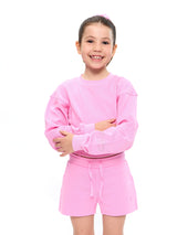 Thumbnail 3 of Mini Cloud Pullover - Pink Sugar, 3 of 6
