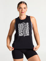 Thumbnail 2 of Run Club Tank - Black, 2 of 4