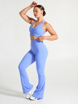 Thumbnail 3 of Candy Wrap Sports Bra - Azul, 3 of 5