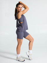 Legacy Crop Tank - Blue Steel