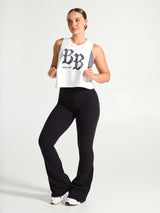 Thumbnail 2 of Legacy Crop Tank - White, 2 of 4