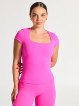 Thumbnail 2 of Butter Short Sleeve Hip Top - Candy Crush, 2 of 5