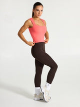Thumbnail 4 of Butter Square Neck Waist Tank - Tequila Sunrise, 4 of 5