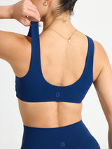 Double Dip Butter Sports Bra - Indigo Shadow