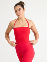 Thumbnail 1 of Butter Bandeau Crop - Salsa Red, 1 of 6