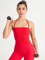 Thumbnail 6 of Butter Bandeau Crop - Salsa Red, 6 of 6