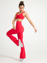 Double Dip Butter Sports Bra - Salsa Red