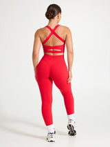 Thumbnail 3 of Candy Wrap Sports Bra - Salsa Red, 3 of 3