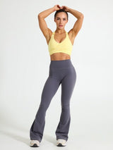Candy Wrap Sports Bra - Sunbeam