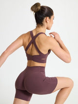 Thumbnail 2 of Alpha Sports Bra - Smoked Cherry, 2 of 3