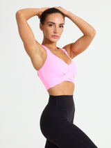 Thumbnail 2 of Candy Wrap Sports Bra - Pink Starburst, 2 of 3