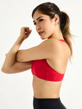 Thumbnail 5 of Curve Sports Bra - Lipstick Red, 5 of 5