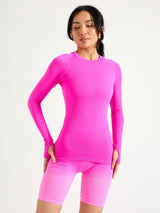 Thumbnail 1 of Seamless Long Sleeve Tee - Hard Candy, 1 of 7