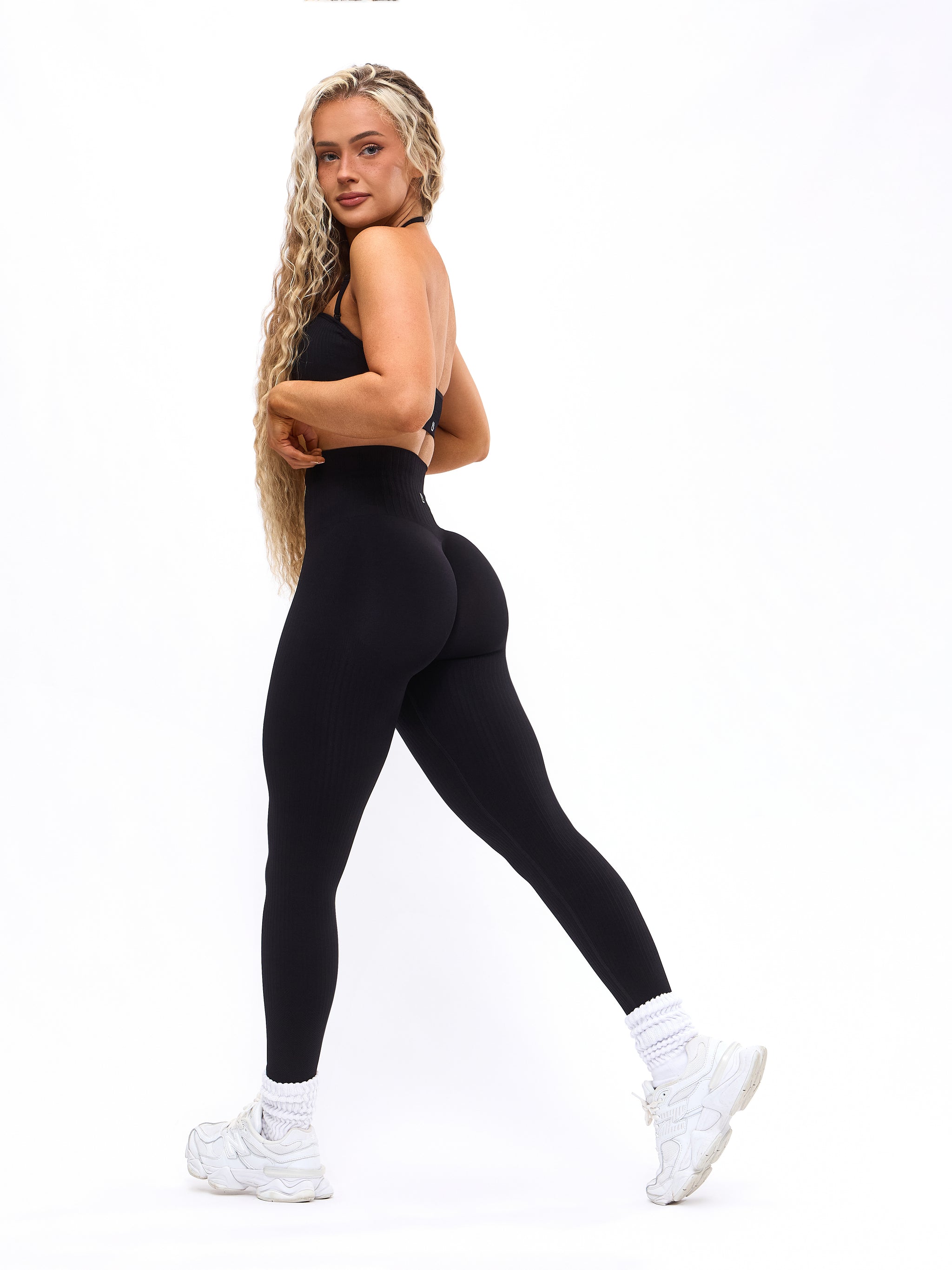 Waterfall Seamless Legging - Black