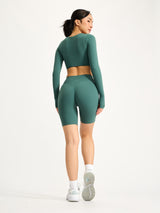Thumbnail 5 of Long Sleeve Curve Crop - Heiress Ivy, 5 of 6