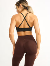 Thumbnail 1 of Waterfall Seamless Legging - Truffle, 1 of 4