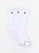 Thumbnail 1 of 3 Pack Full Crew Socks - White, 1 of 5