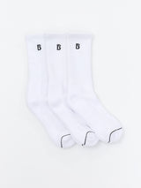 Thumbnail 5 of 3 Pack Full Crew Socks - White, 5 of 5