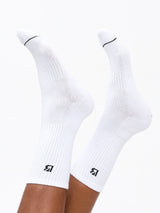 Thumbnail 4 of 3 Pack Full Crew Socks - White, 4 of 5