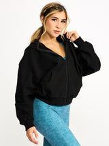 Thumbnail 2 of Full Zip Cloud Hoodie - Onyx Black, 2 of 5