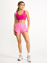 Thumbnail 4 of Flirty Flo Short Boyshort - Bunny Pink and Pharaoh, 4 of 5