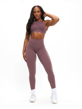Thumbnail 2 of Aggressive Scrunch Legging - Mocha Berry, 2 of 7