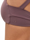 Double Twist Sports Bra - Mocha Berry