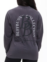 Thumbnail 2 of BB Long Sleeve Tee - Charcoal, 2 of 4