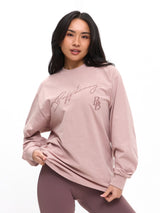 Thumbnail 2 of BB Long Sleeve Tee - Berry Ice, 2 of 5