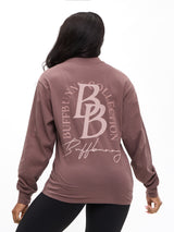 Thumbnail 4 of BB Long Sleeve Tee - Mocha Berry, 4 of 5