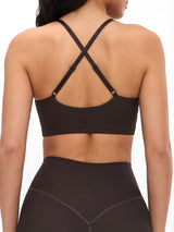 Thumbnail 3 of Ribbed Notch Sports Bra - Cold Brew, 3 of 5