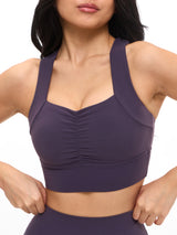 Thumbnail 1 of Bloom Sports Bra - Purple Shadow, 1 of 4