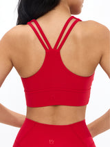 Thumbnail 3 of Bloom Sports Bra - Lipstick Red, 3 of 5