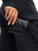 Thumbnail 1 of Quilted Wallet - Onyx Black, 1 of 7