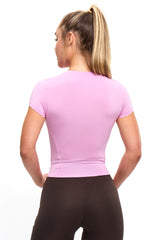 Thumbnail 3 of Halo Baby Tee - Lover Pink, 3 of 4
