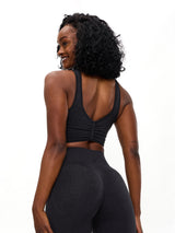 Thumbnail 5 of Form Reversible Seamless Sports Bra - Charcoal, 5 of 6