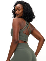 Thumbnail 1 of Rosa Sports Bra - Shadow Sage, 1 of 5