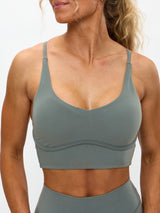 Thumbnail 3 of Poshknit Sports Bra - Frosted Sage, 3 of 5