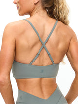 Thumbnail 1 of Poshknit Sports Bra - Frosted Sage, 1 of 5