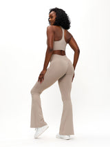 Thumbnail 4 of Colorado Fleece Flare Legging - Neutral, 4 of 5