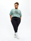 Build Crop Tee - Arctic Moss