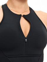 Thumbnail 5 of Colorado Zip Sports Bra - Onyx Black, 5 of 6
