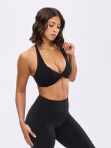 Thumbnail 3 of Glow Sports Bra - Onyx Black, 3 of 6