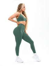 Thumbnail 5 of Plunge Seamless Sports Bra - Limon Pepino, 5 of 5