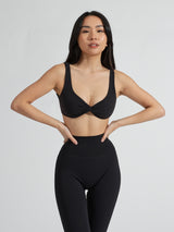 Thumbnail 5 of Twisted Sports Bra - Onyx Black, 5 of 7