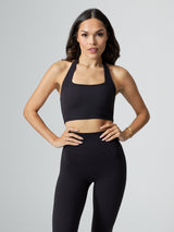Thumbnail 2 of Revolution Halter Crop - Onyx Black, 2 of 11