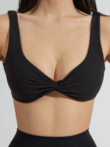 Thumbnail 4 of Twisted Sports Bra - Onyx Black, 4 of 7