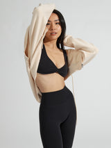 Thumbnail 1 of Twisted Sports Bra - Onyx Black, 1 of 7